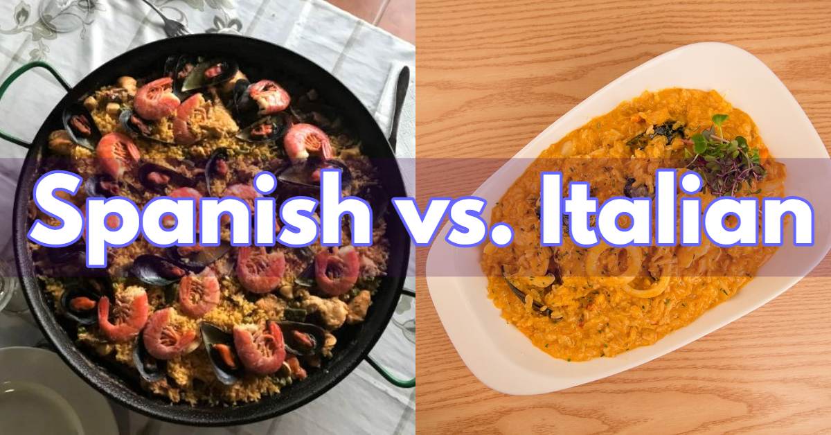 Italian vs Spanish Food