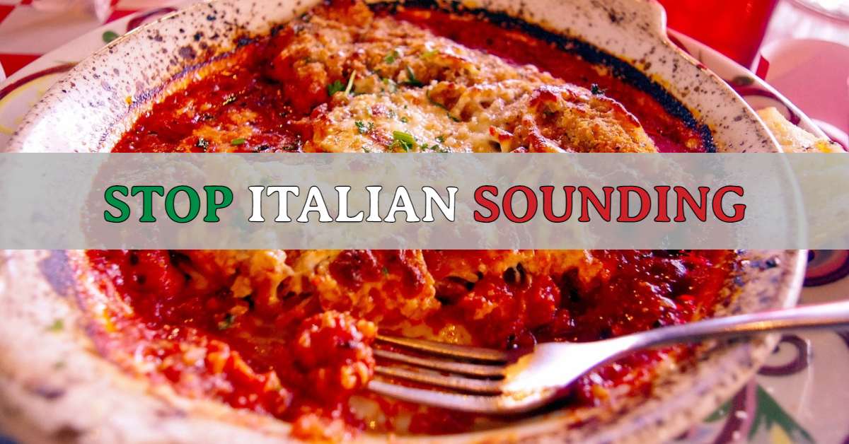 stop italian sounding